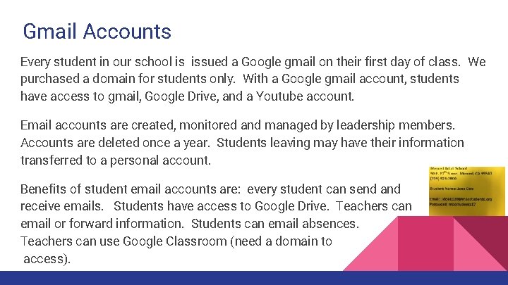 Students Using Gmail Enhancing Your Classroom With Technology Presented by Christy