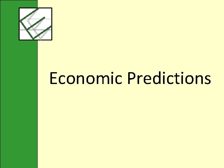 Economic Predictions 