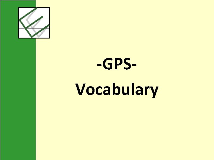 -GPSVocabulary 