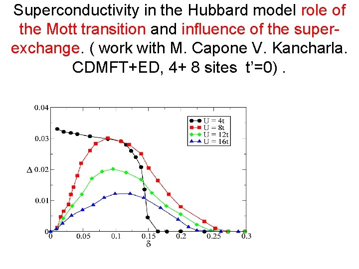 Superconductivity in the Hubbard model role of the Mott transition and influence of the