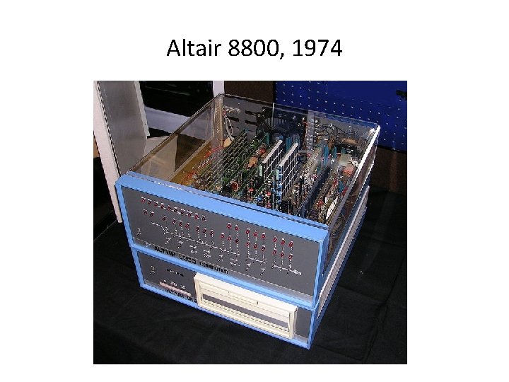 Altair 8800, 1974 