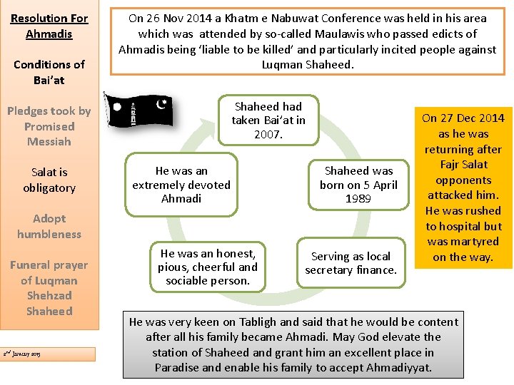 Resolution For Ahmadis Conditions of Bai’at Pledges took by Promised Messiah Salat is obligatory