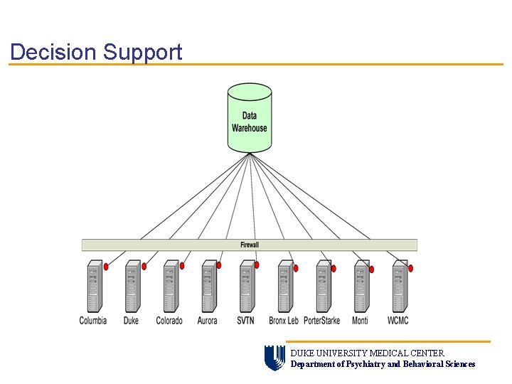 Decision Support DUKE UNIVERSITY MEDICAL CENTER Department of Psychiatry and Behavioral Sciences 