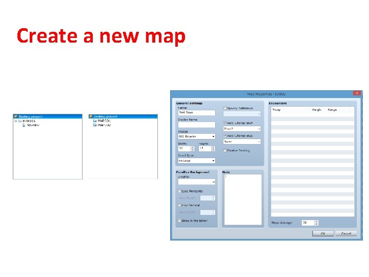 Create a new map 
