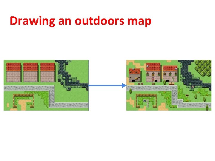 Drawing an outdoors map 