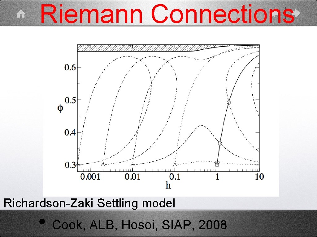 Riemann Connections Richardson-Zaki Settling model • Cook, ALB, Hosoi, SIAP, 2008 