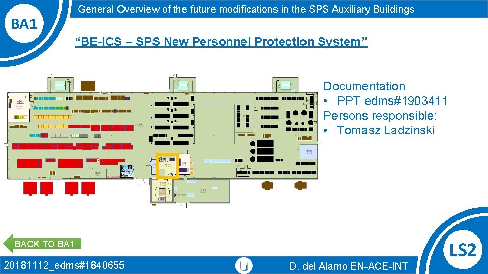 BA 1 General Overview of the future modifications in the SPS Auxiliary Buildings “BE-ICS