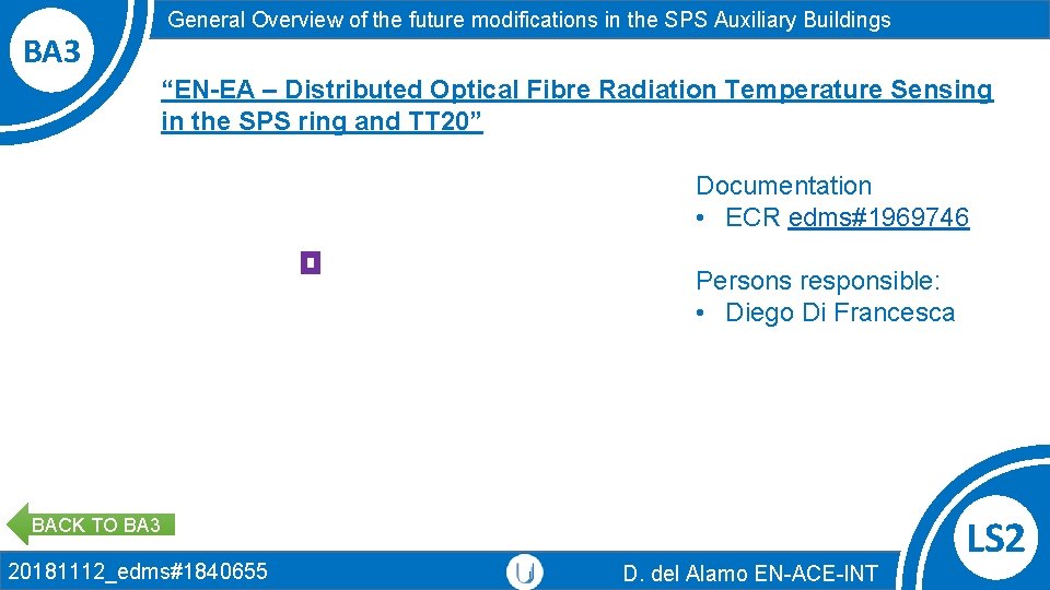 BA 3 General Overview of the future modifications in the SPS Auxiliary Buildings “EN-EA