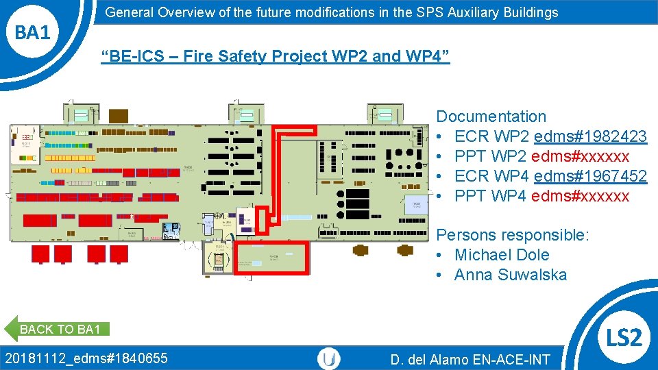 BA 1 General Overview of the future modifications in the SPS Auxiliary Buildings “BE-ICS BA 1 General Overview of the future modifications in the SPS Auxiliary Buildings “BE-ICS
