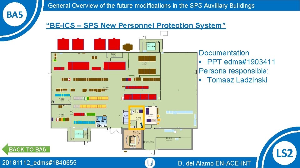 BA 5 General Overview of the future modifications in the SPS Auxiliary Buildings “BE-ICS BA 5 General Overview of the future modifications in the SPS Auxiliary Buildings “BE-ICS