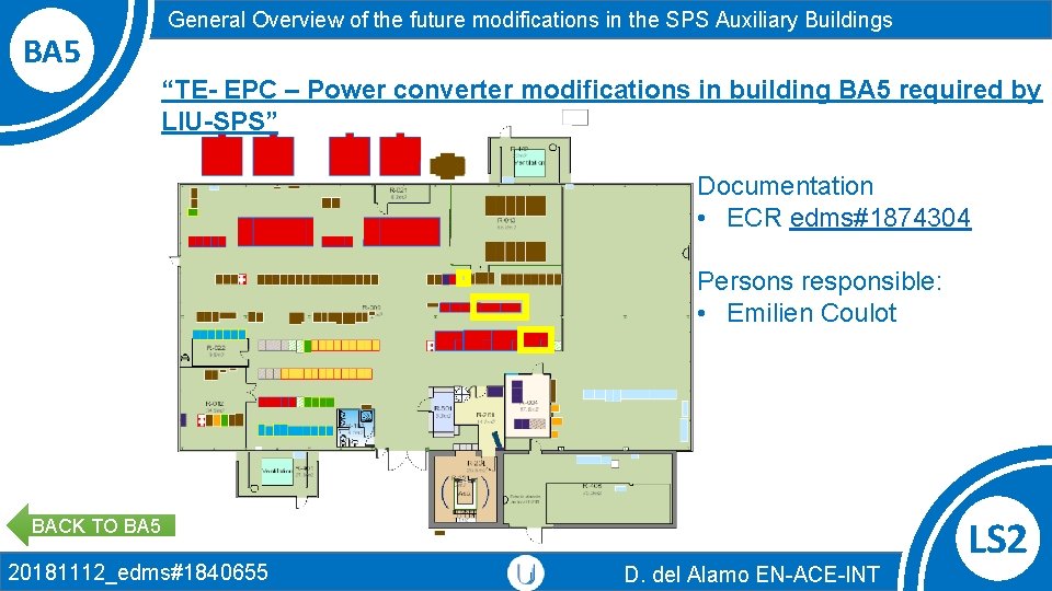 BA 5 General Overview of the future modifications in the SPS Auxiliary Buildings “TE- BA 5 General Overview of the future modifications in the SPS Auxiliary Buildings “TE-