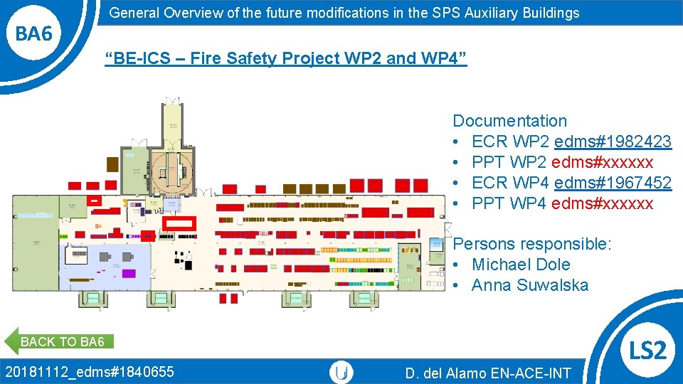 BA 6 General Overview of the future modifications in the SPS Auxiliary Buildings “BE-ICS BA 6 General Overview of the future modifications in the SPS Auxiliary Buildings “BE-ICS