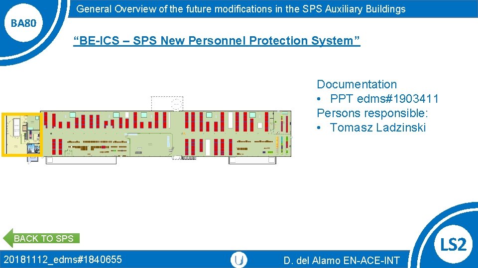 General Overview of the future modifications in the SPS Auxiliary Buildings BA 80 “BE-ICS