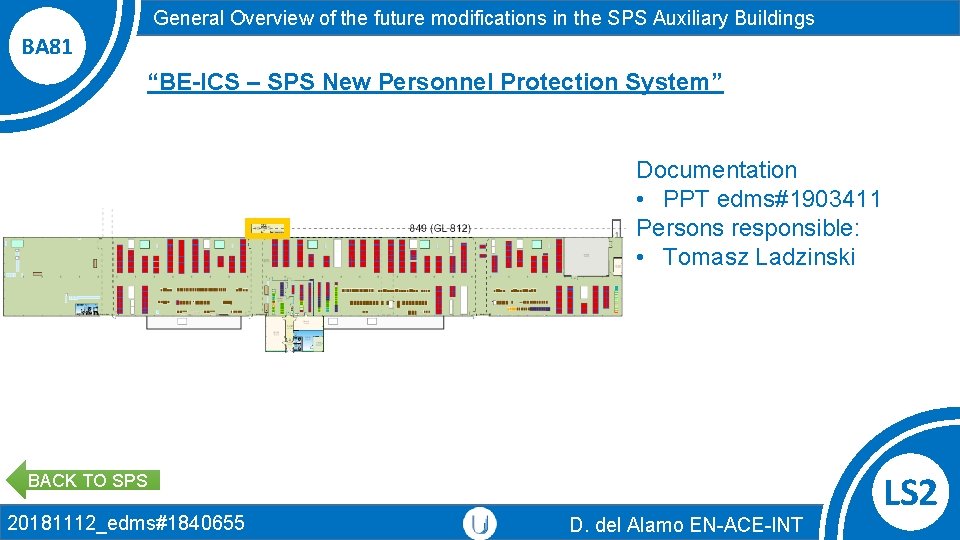 General Overview of the future modifications in the SPS Auxiliary Buildings BA 81 “BE-ICS