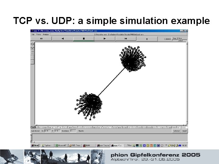 TCP vs. UDP: a simple simulation example 