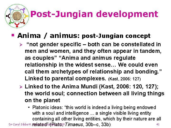 Post-Jungian development § Anima / animus: post-Jungian concept Ø Ø “not gender specific –