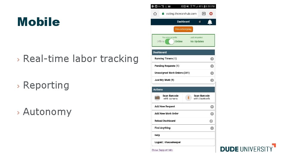 Mobile › Real-time labor tracking › Reporting › Autonomy 