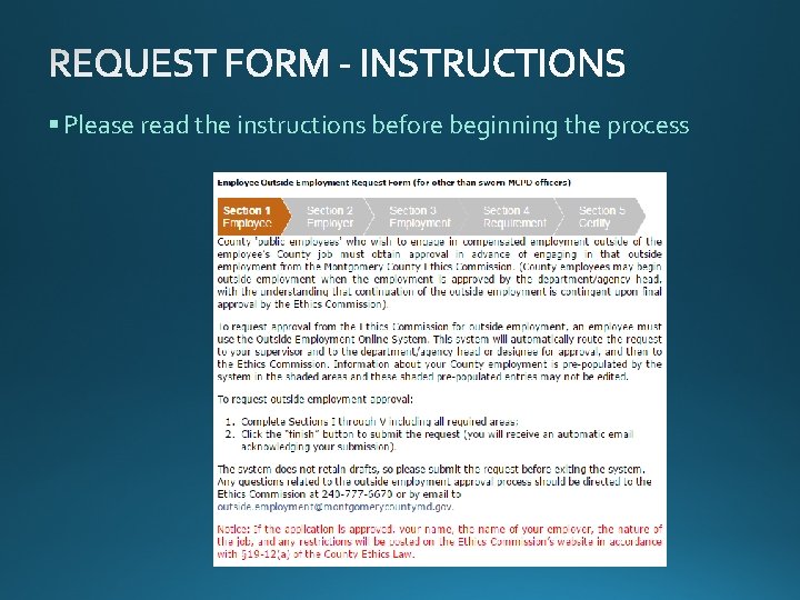 § Please read the instructions before beginning the process 