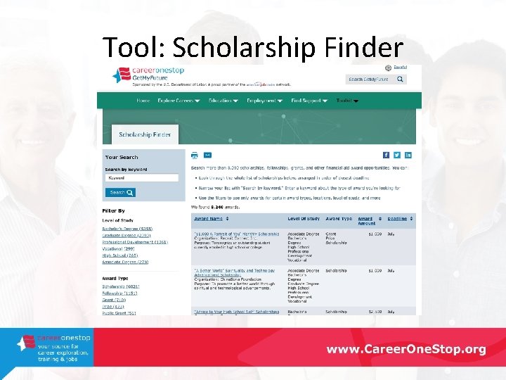 Tool: Scholarship Finder 