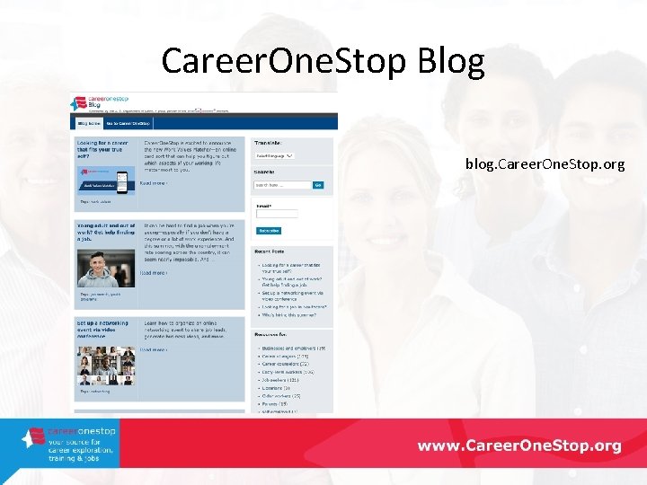 Career. One. Stop Blog blog. Career. One. Stop. org 