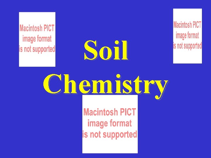 Soil Chemistry 