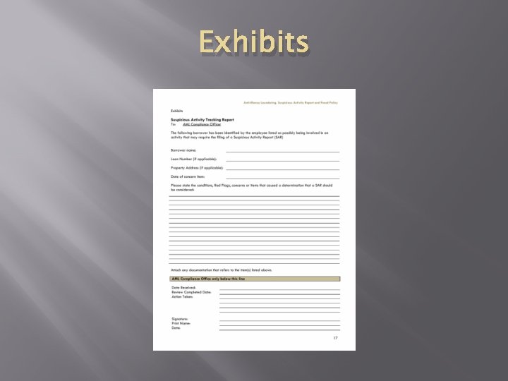 Exhibits Exhibits
