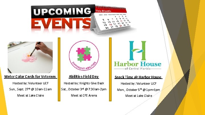 Water Color Cards for Veterans Abilities Field Day Snack Time @ Harbor House Hosted