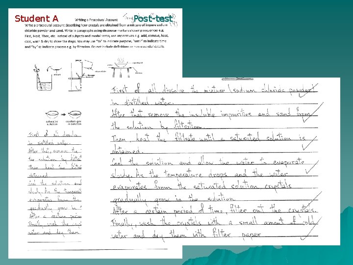 Student A Post-test 