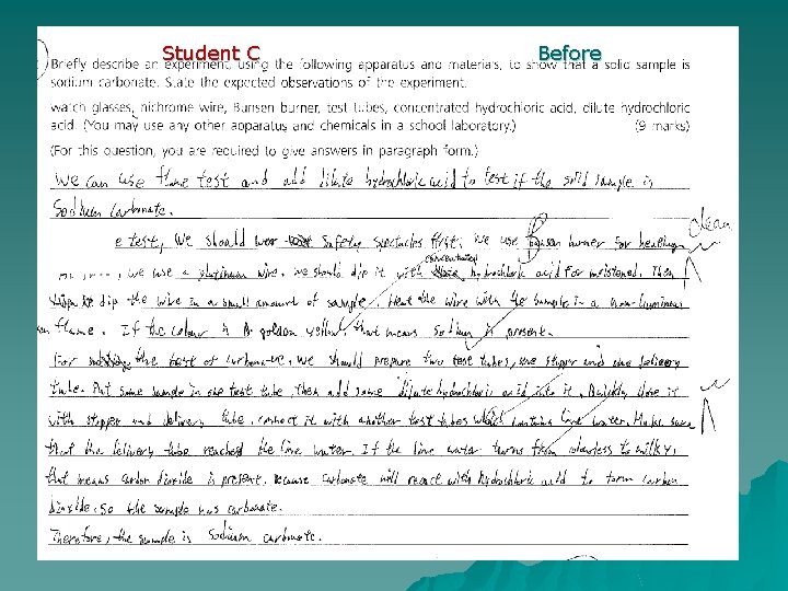 Student C Before 