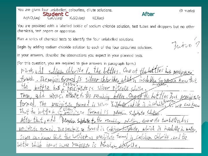 Student C After 