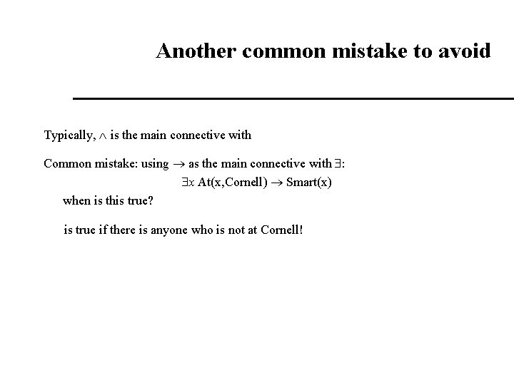 Another common mistake to avoid Typically, is the main connective with Common mistake: using Another common mistake to avoid Typically, is the main connective with Common mistake: using