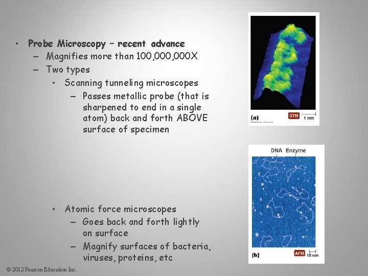  • Probe Microscopy – recent advance – Magnifies more than 100, 000 X