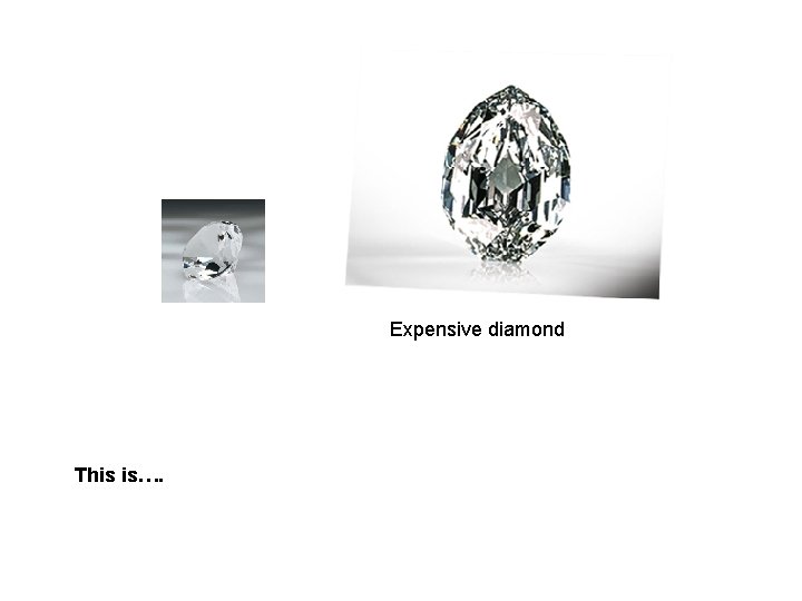 Expensive diamond This is…. 