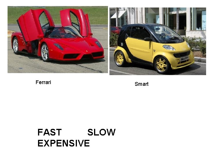 Ferrari Smart FAST SLOW EXPENSIVE 