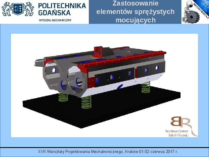 Zastosowanie elementów sprężystych mocujących XVII Warsztaty Projektowania Mechatronicznego, Kraków 01 -02 czerwca 2017 r.