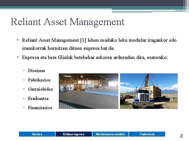 Reliant Asset Management • Reliant Asset Management [1] lehen mailako leku modular iragankor edo