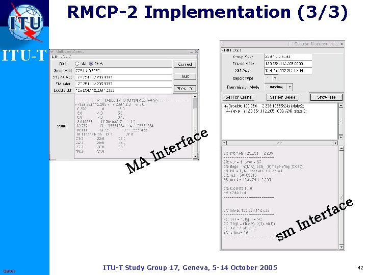 RMCP-2 Implementation (3/3) ITU-T e c fa MA r e t In e c