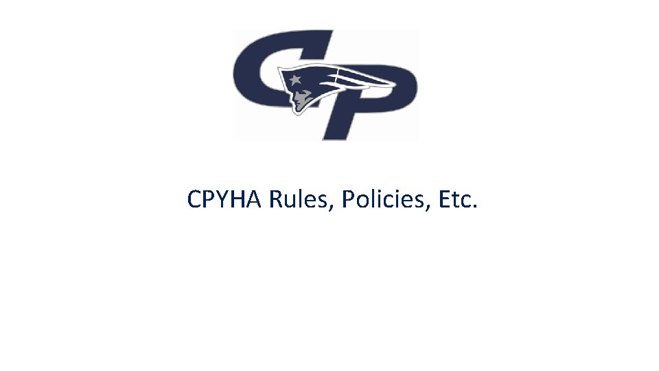 CPYHA Rules, Policies, Etc. 