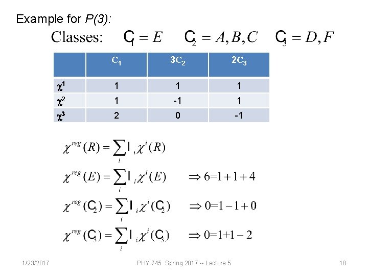 Example for P(3): 1/23/2017 C 1 3 C 2 2 C 3 c 1