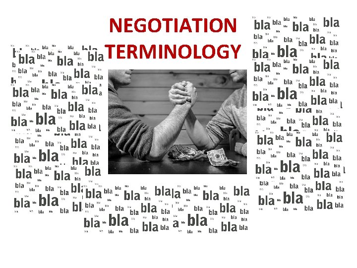 NEGOTIATION TERMINOLOGY 