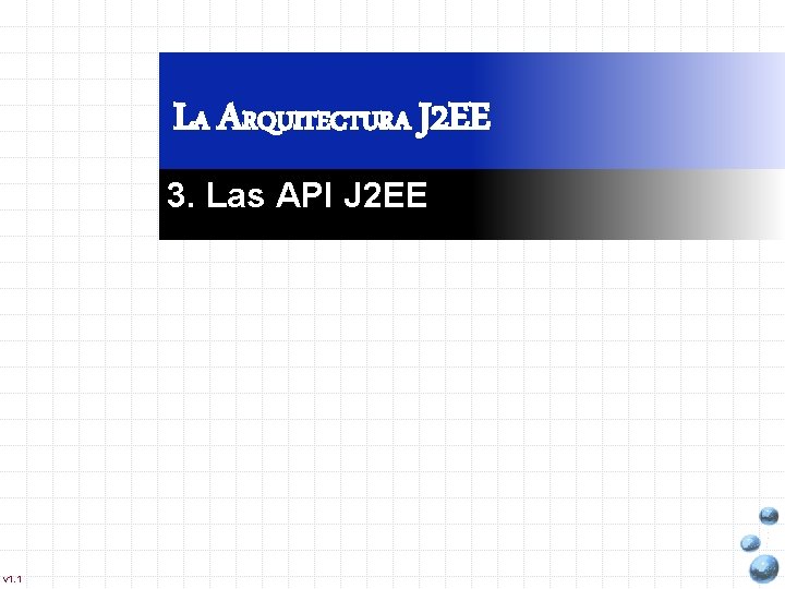 LA ARQUITECTURA J 2 EE 3. Las API J 2 EE v 1. 1