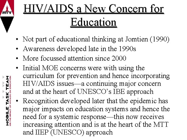 The Impact of HIV and AIDS on Education