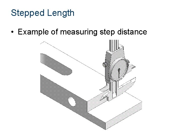 Stepped Length • Example of measuring step distance 