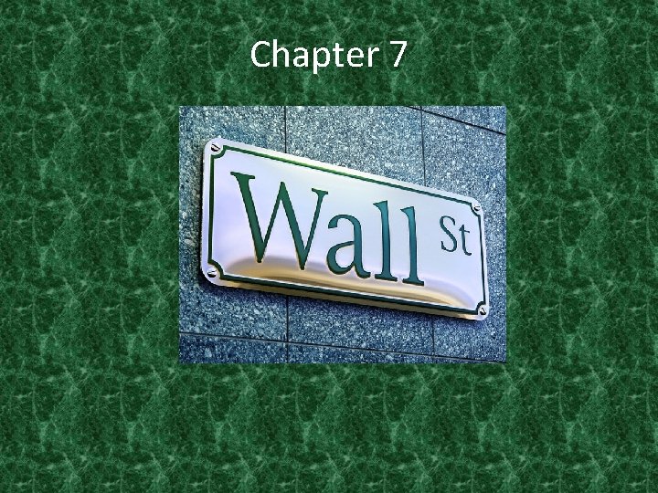 Chapter 7 