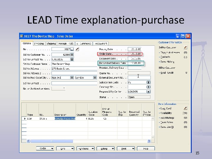 LEAD Time explanation-purchase 15 LEAD Time explanation-purchase 15