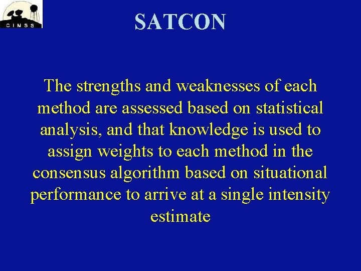 SATCON The strengths and weaknesses of each method are assessed based on statistical analysis, SATCON The strengths and weaknesses of each method are assessed based on statistical analysis,