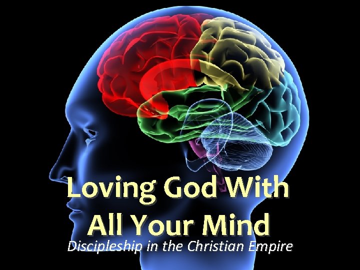 Loving God With All Your Mind Discipleship in the Christian Empire 