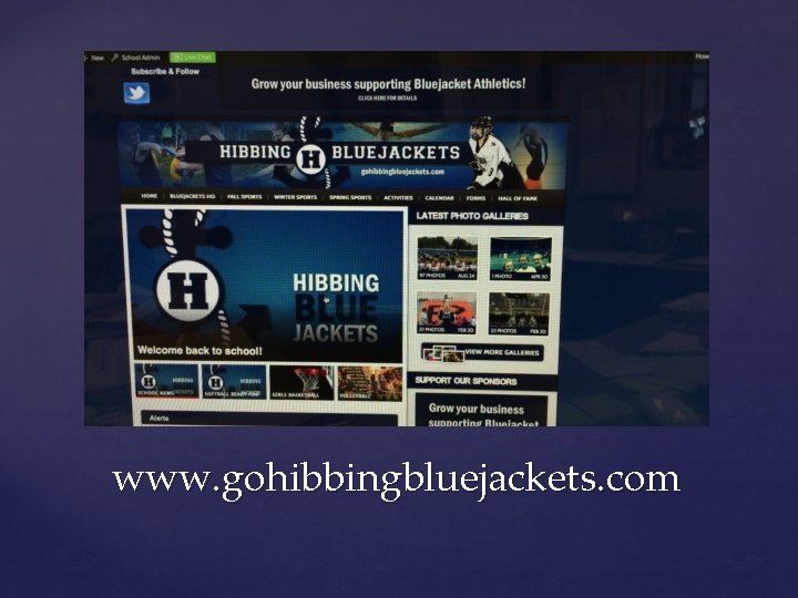 www. gohibbingbluejackets. com 