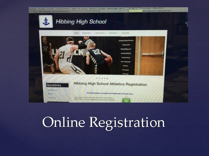 Online Registration 