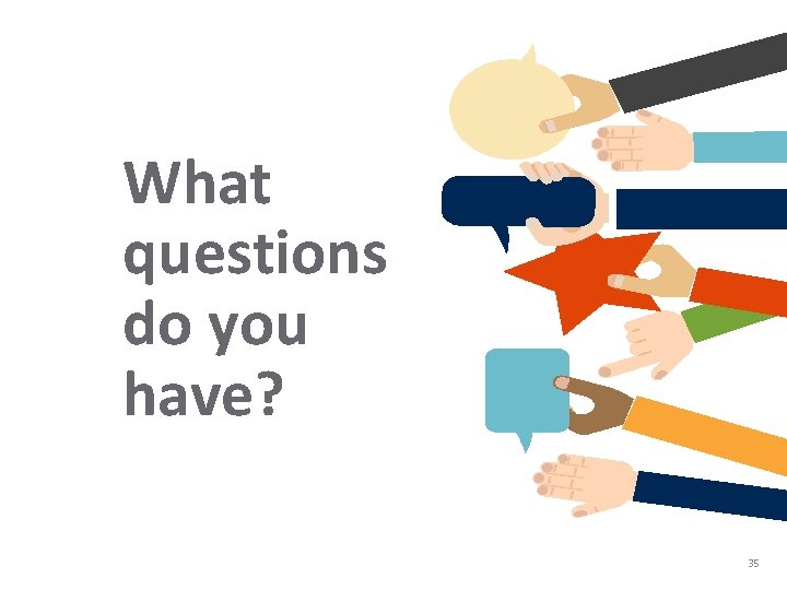 What questions do you have? 35 